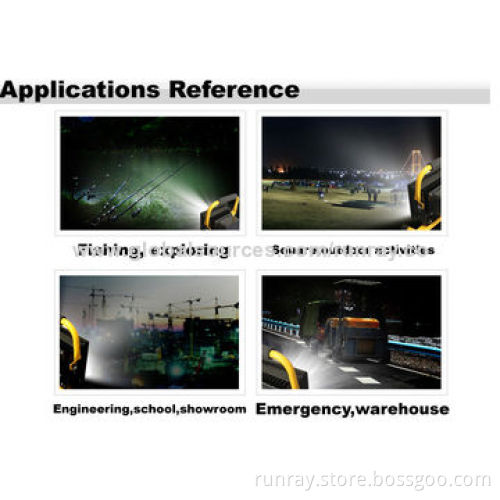 30W Rechargeable LED Floodlight, IP65, 6-8 Hours Using Time, 12-24 DC/85-265V AC Voltage, 90lm/W